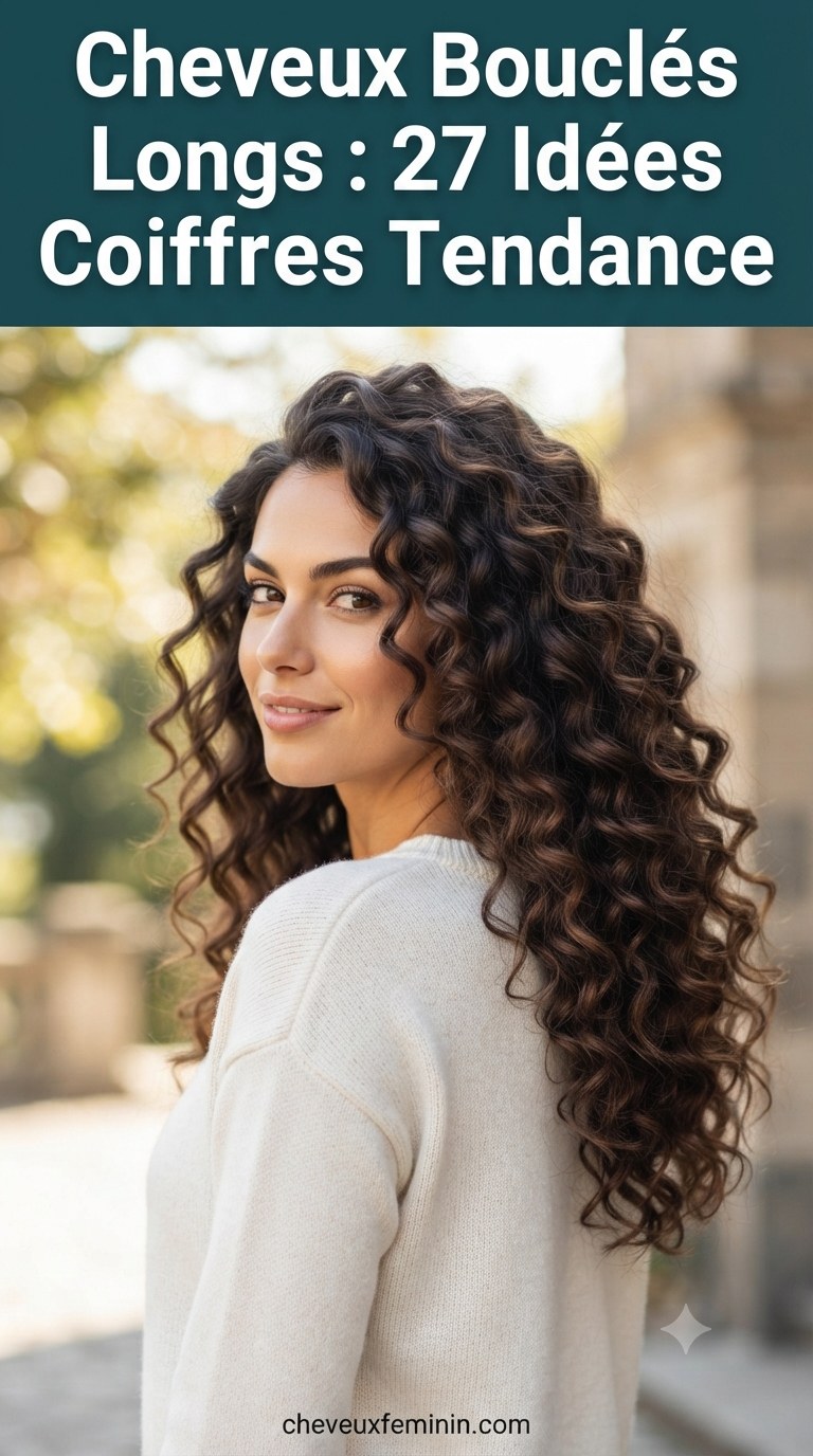 Cheveux Bouclés Longs : 27 Idées Coiffures Tendance