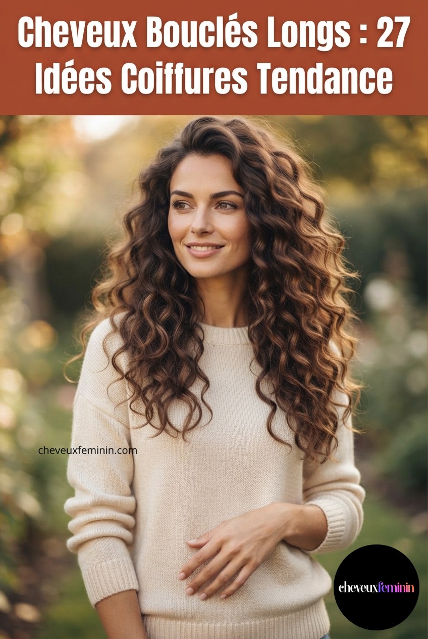 Cheveux Bouclés Longs : 27 Idées Coiffures Tendance