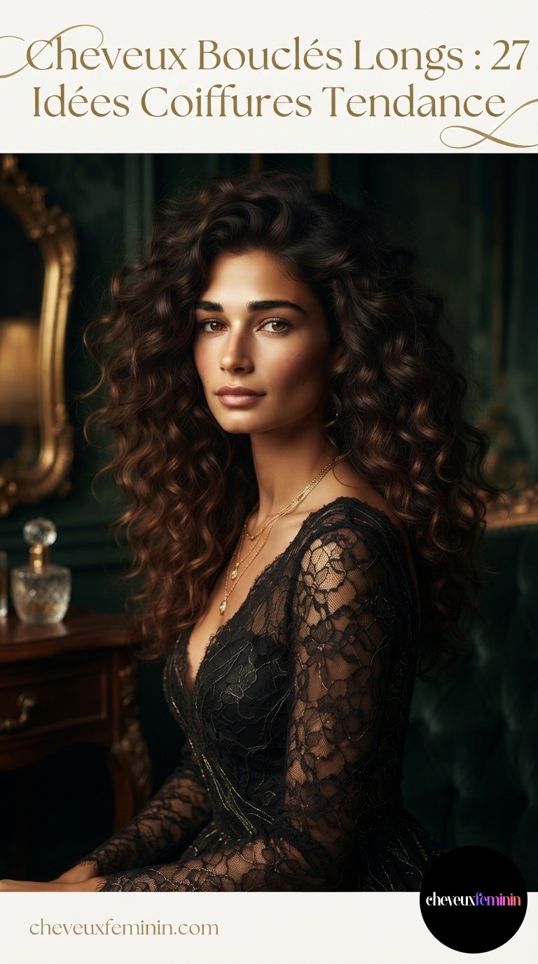 Cheveux Bouclés Longs : 27 Idées Coiffures Tendance