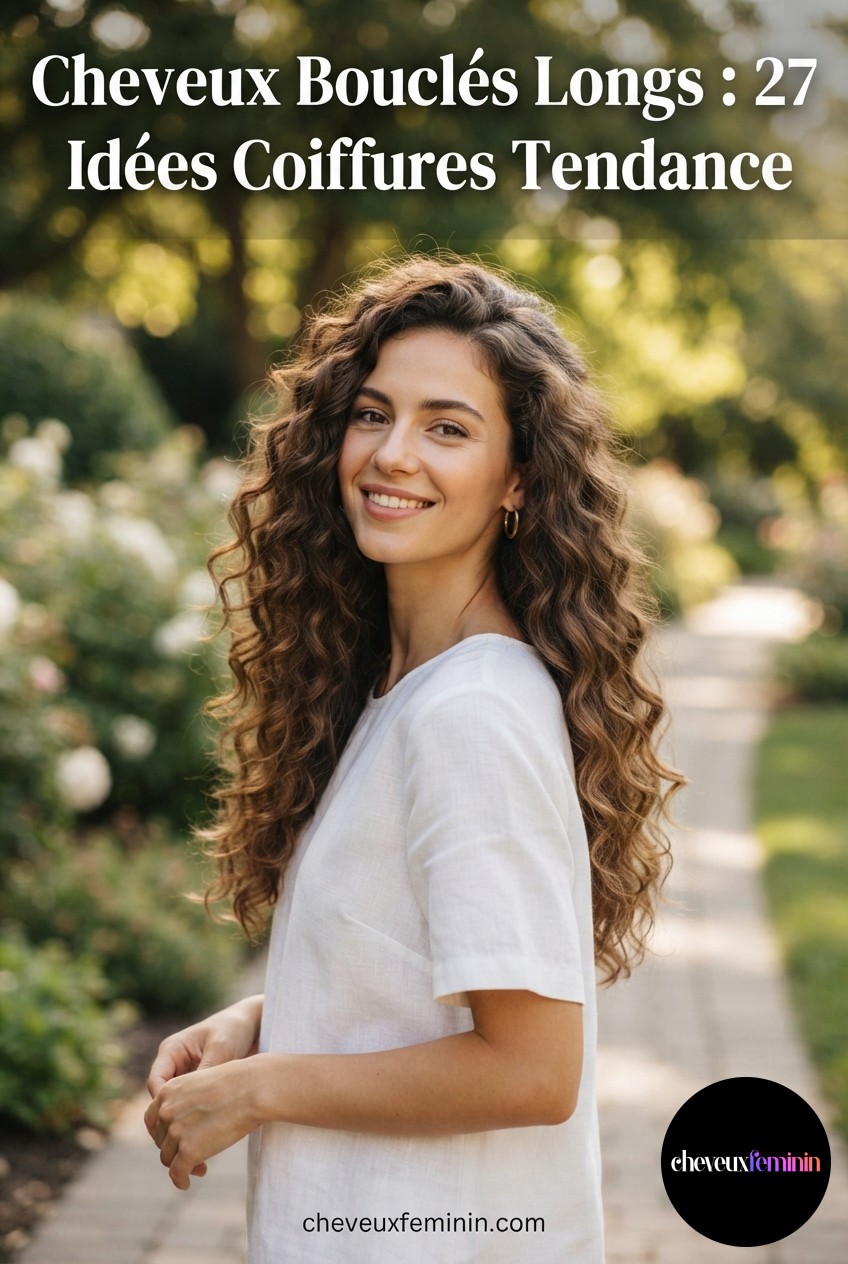Cheveux Bouclés Longs : 27 Idées Coiffures Tendance
