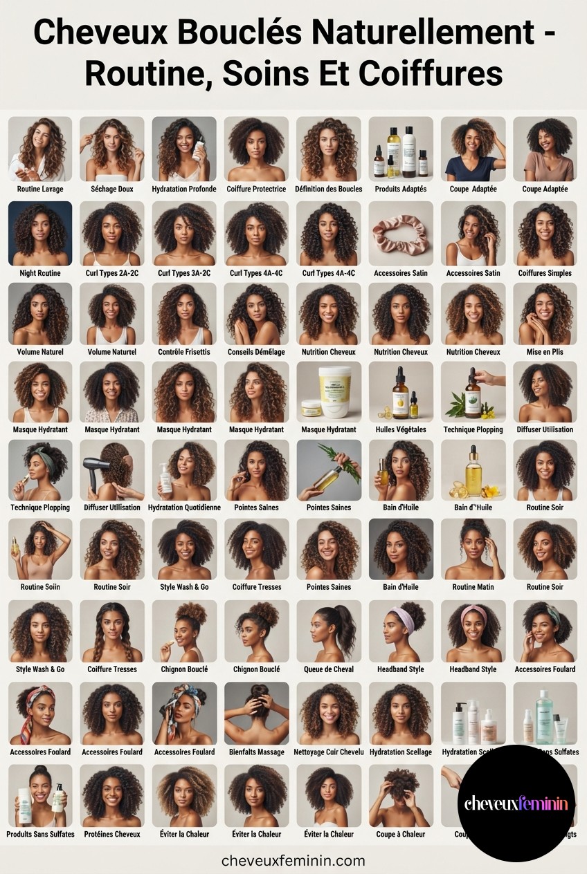 Cheveux Bouclés Naturellement - Routine, Soins Et Coiffures