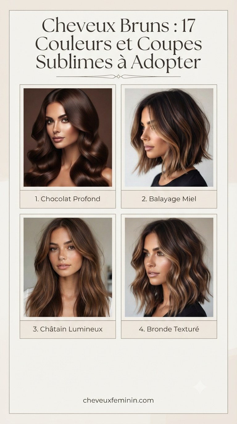 Cheveux Bruns : 17 Couleurs et Coupes Sublimes à Adopter