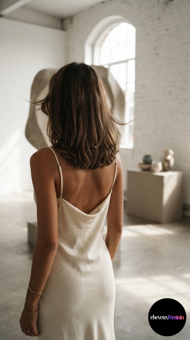 Cheveux bruns : élégance et tendances