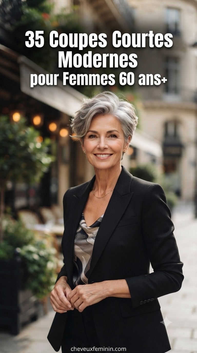 35 Coupes Courtes Modernes pour Femmes 60 ans+