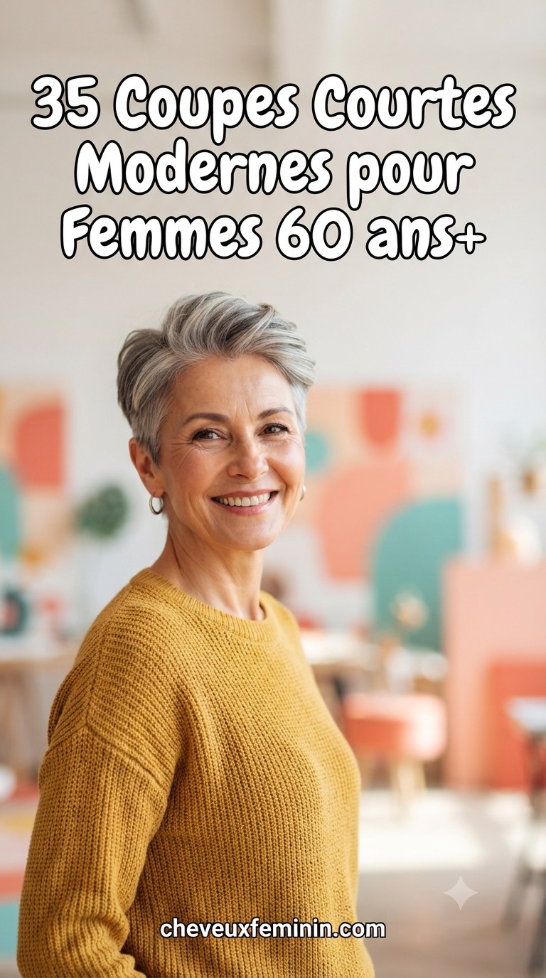 35 Coupes Courtes Modernes pour Femmes 60 ans+