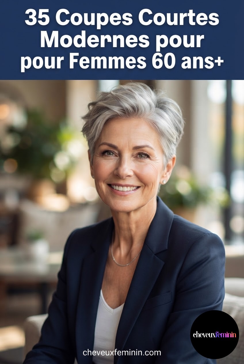 35 Coupes Courtes Modernes pour Femmes 60 ans+