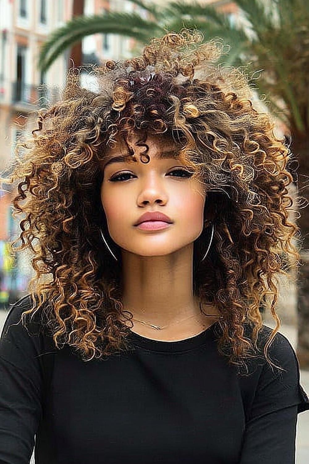 Afro Géométrique Court