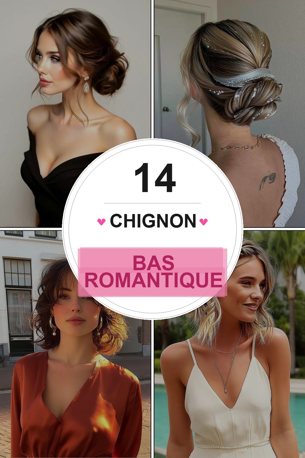 Chignon bas romantique