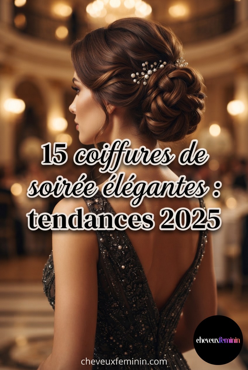 15 coiffures de soirée élégantes : tendances 2025