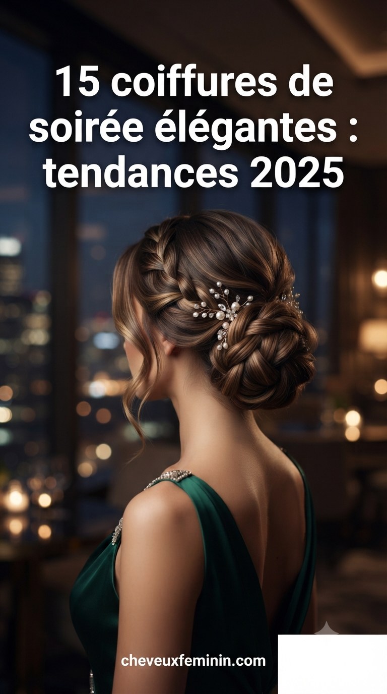 15 coiffures de soirée élégantes : tendances 2025