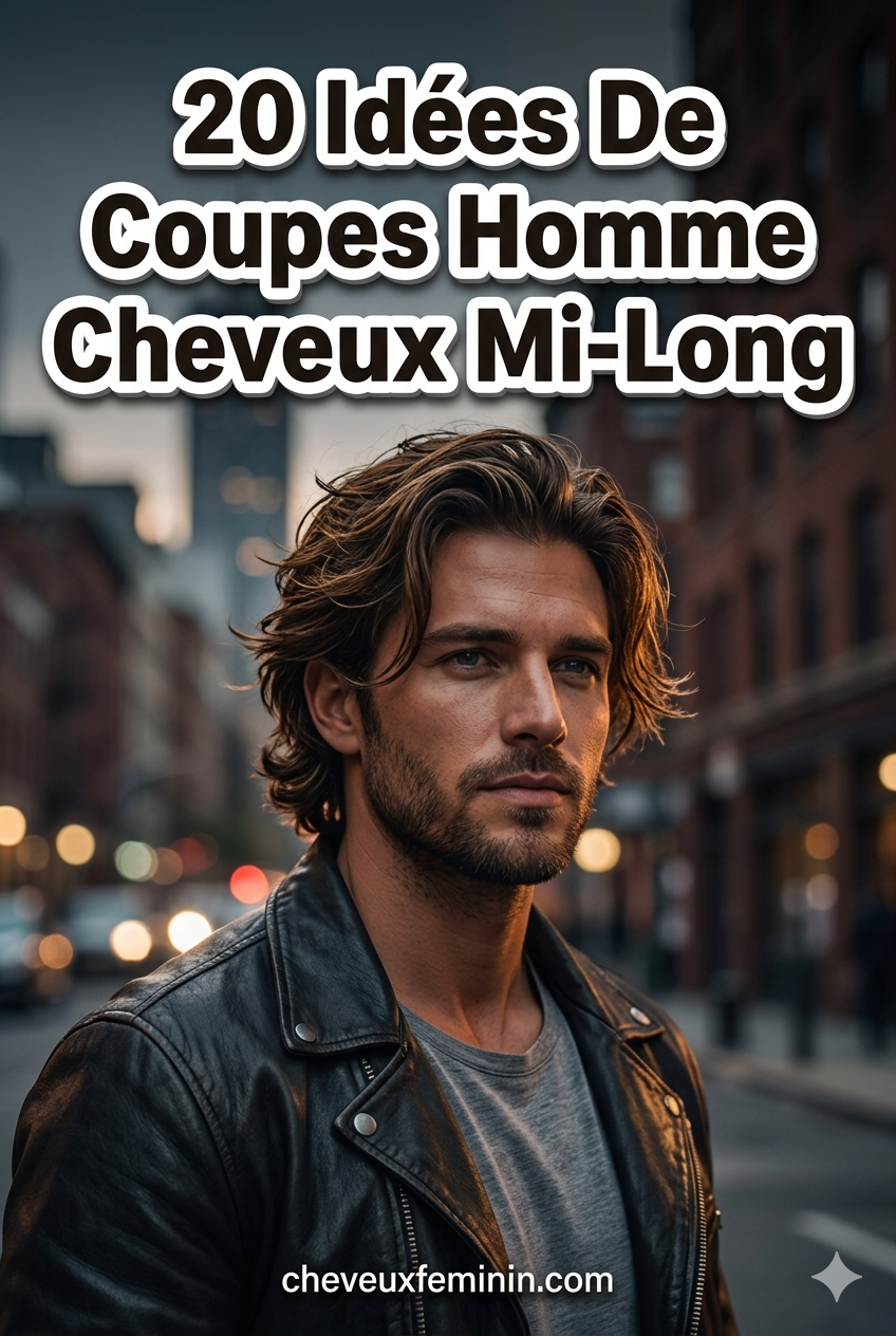 20 Idées De Coupes Homme Cheveux Mi-Long