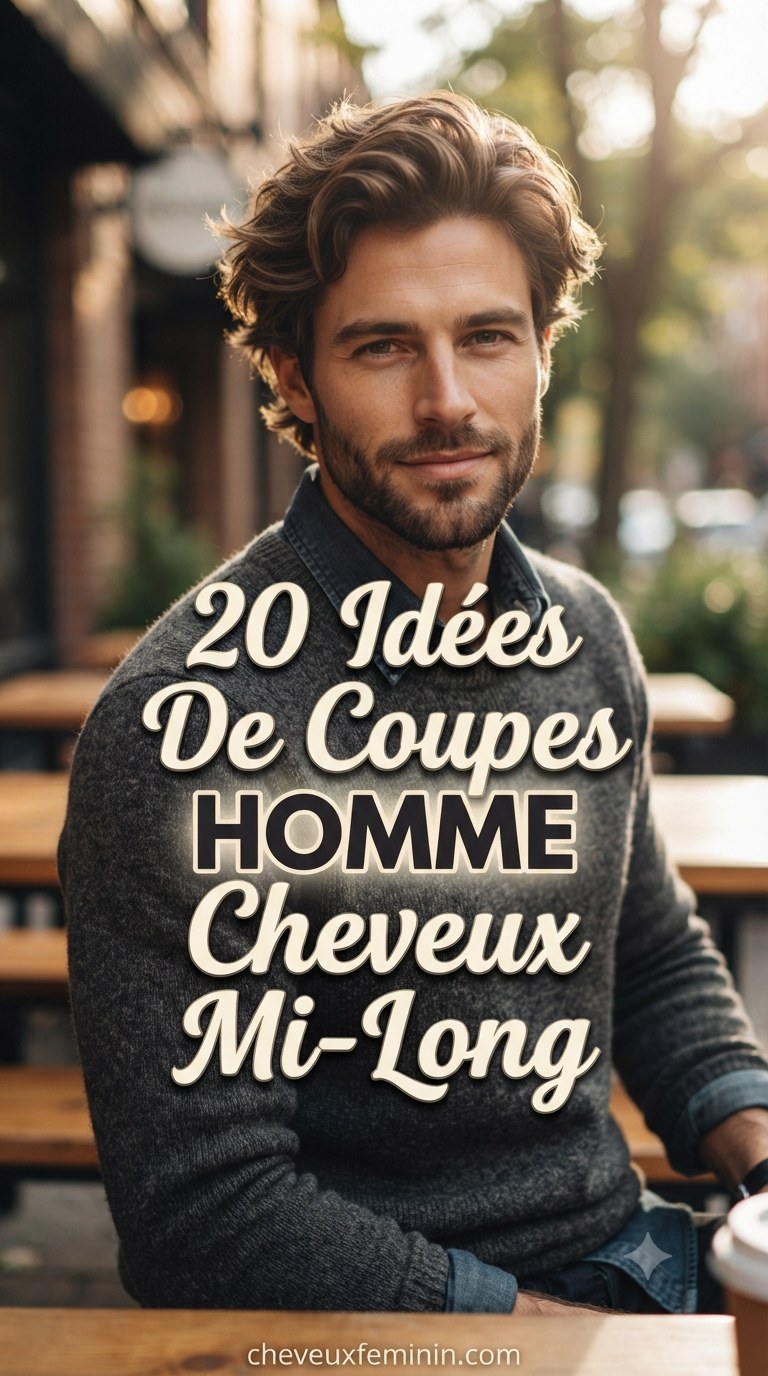 20 Idées De Coupes Homme Cheveux Mi-Long