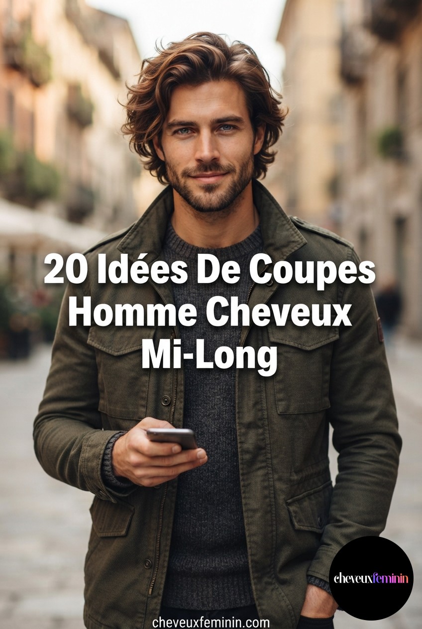 20 Idées De Coupes Homme Cheveux Mi-Long