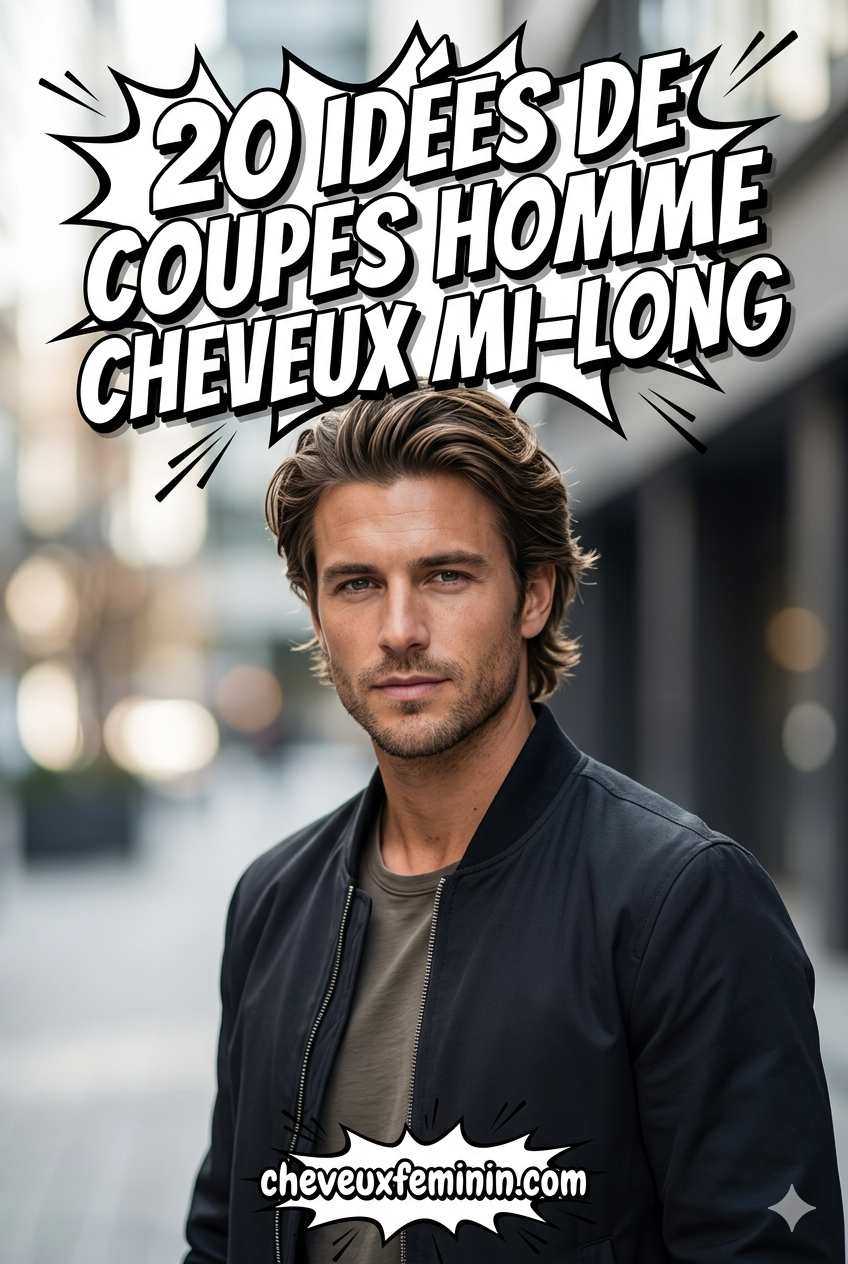 20 Idées De Coupes Homme Cheveux Mi-Long