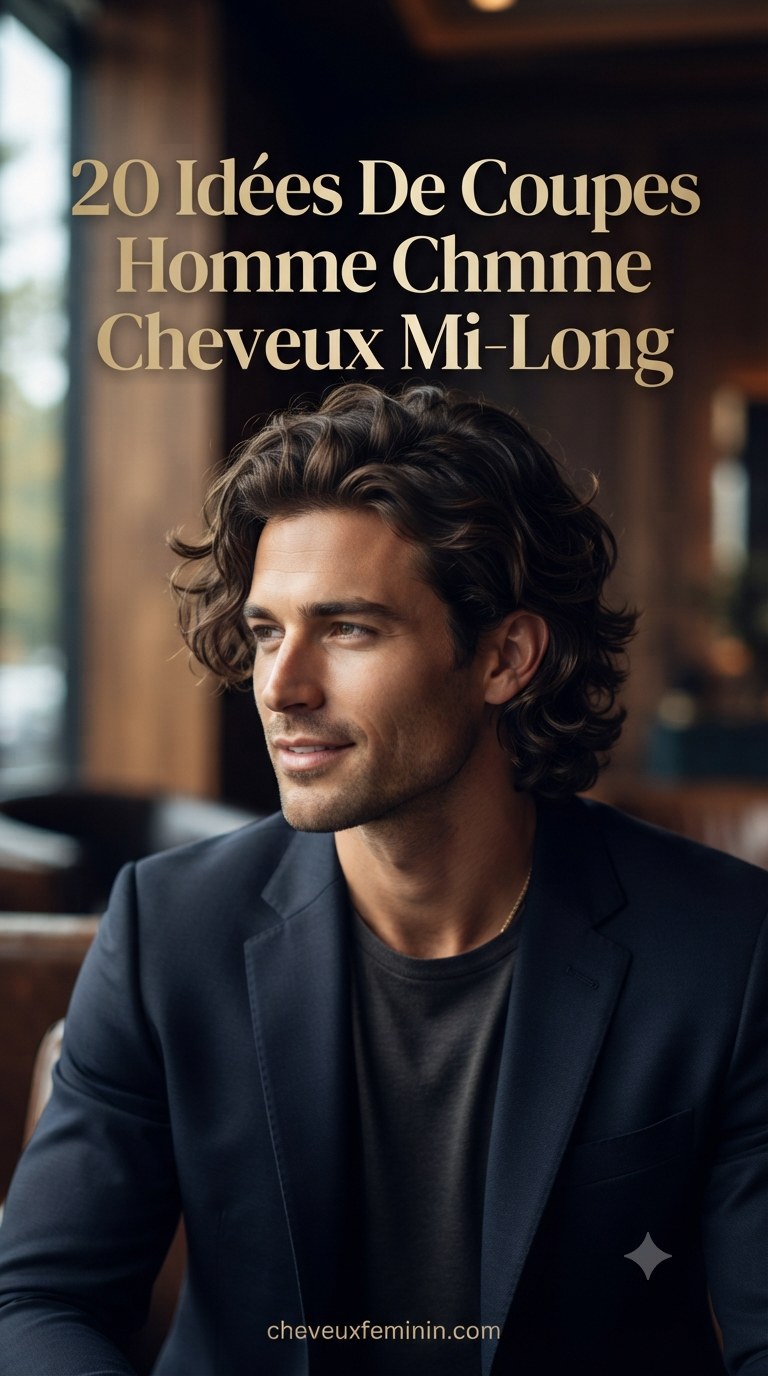 20 Idées De Coupes Homme Cheveux Mi-Long