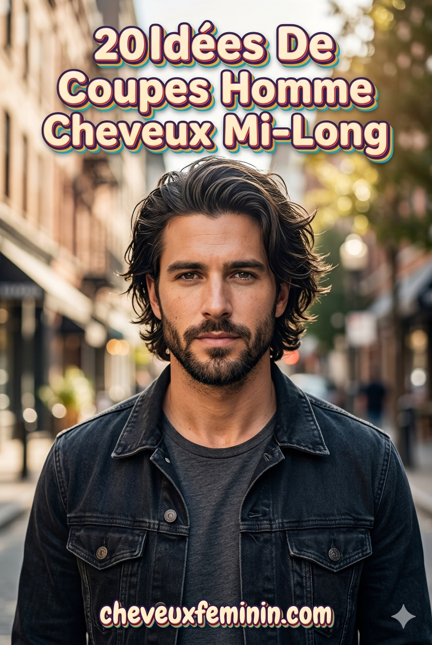 20 Idées De Coupes Homme Cheveux Mi-Long