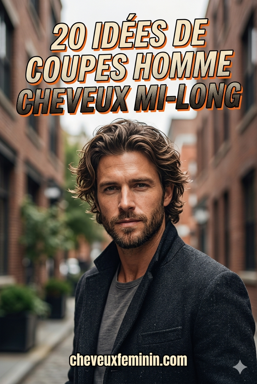 20 Idées De Coupes Homme Cheveux Mi-Long