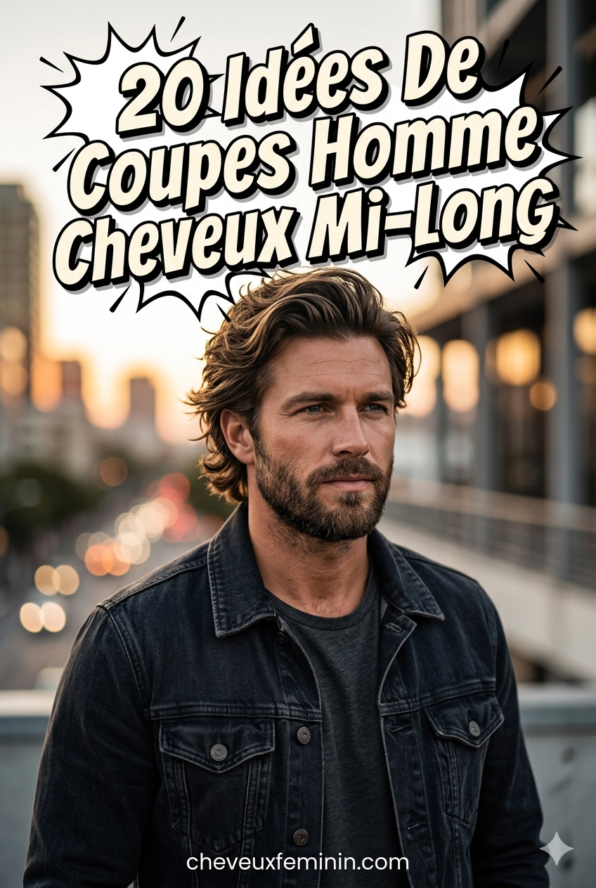 20 Idées De Coupes Homme Cheveux Mi-Long