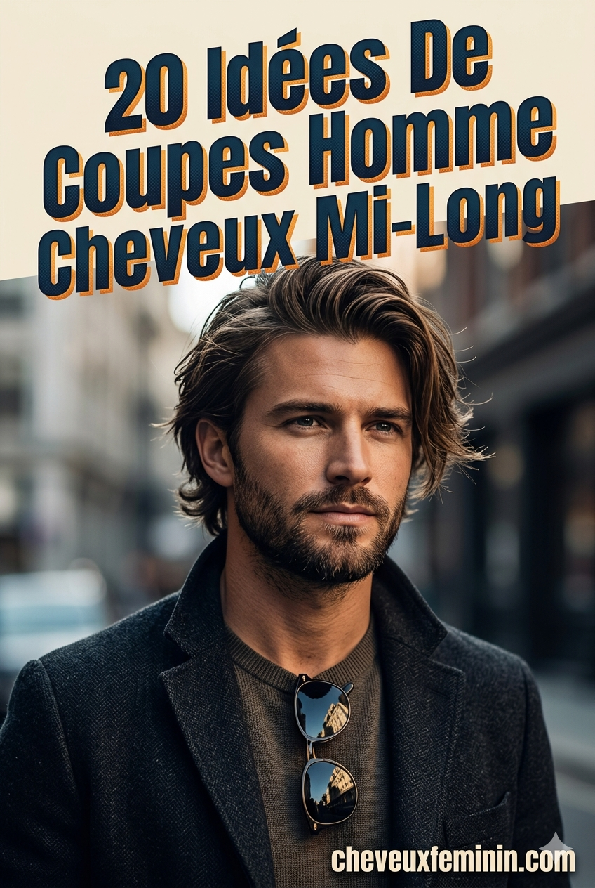 20 Idées De Coupes Homme Cheveux Mi-Long