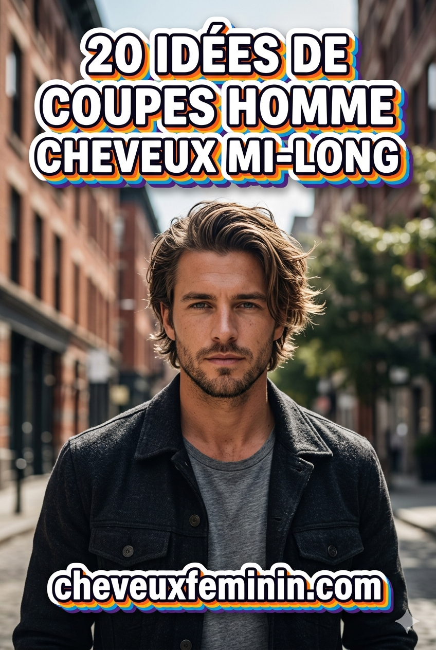 20 Idées De Coupes Homme Cheveux Mi-Long