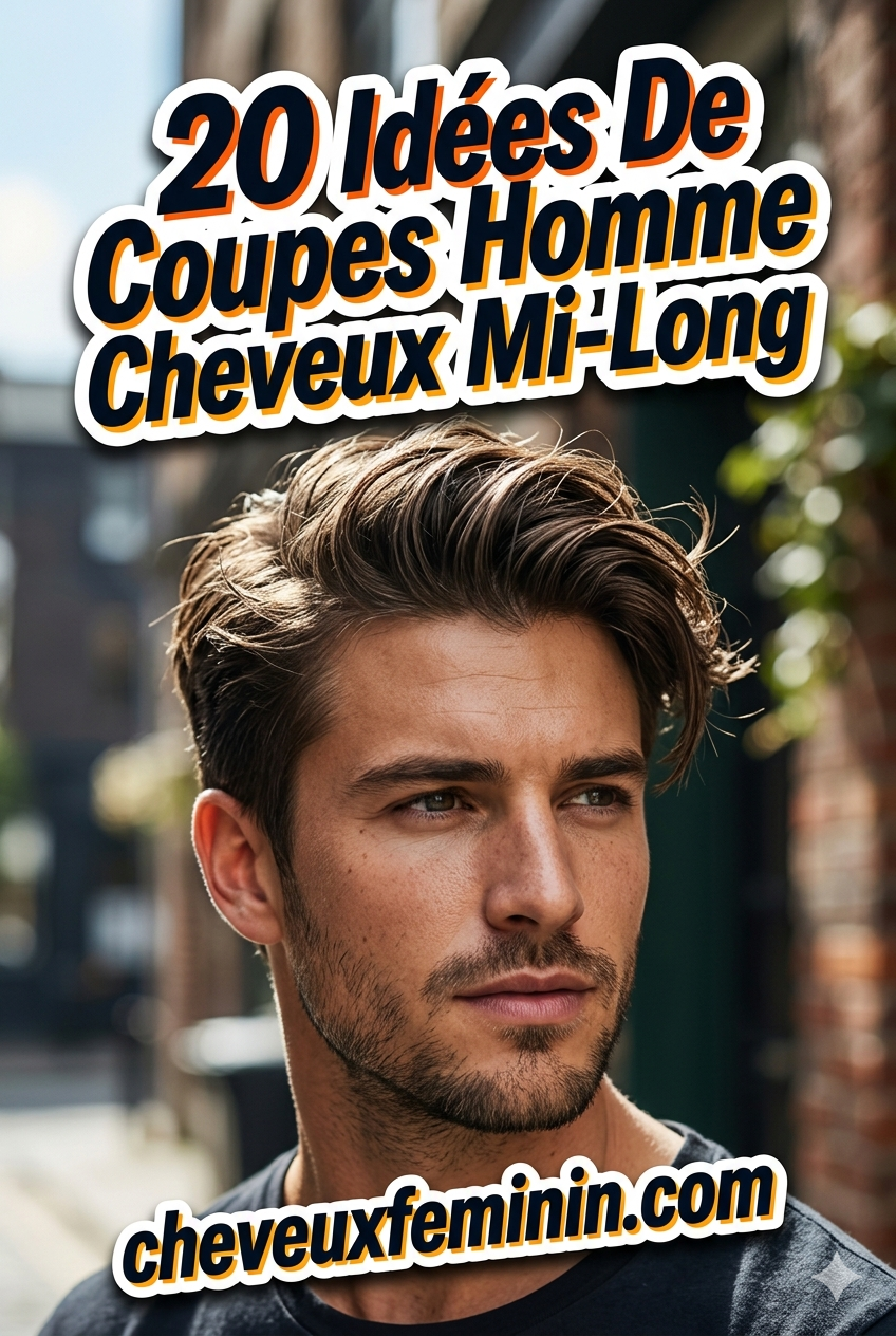 20 Idées De Coupes Homme Cheveux Mi-Long