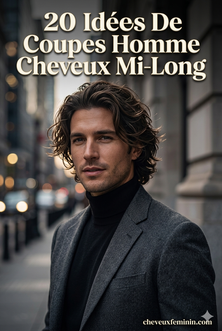 20 Idées De Coupes Homme Cheveux Mi-Long