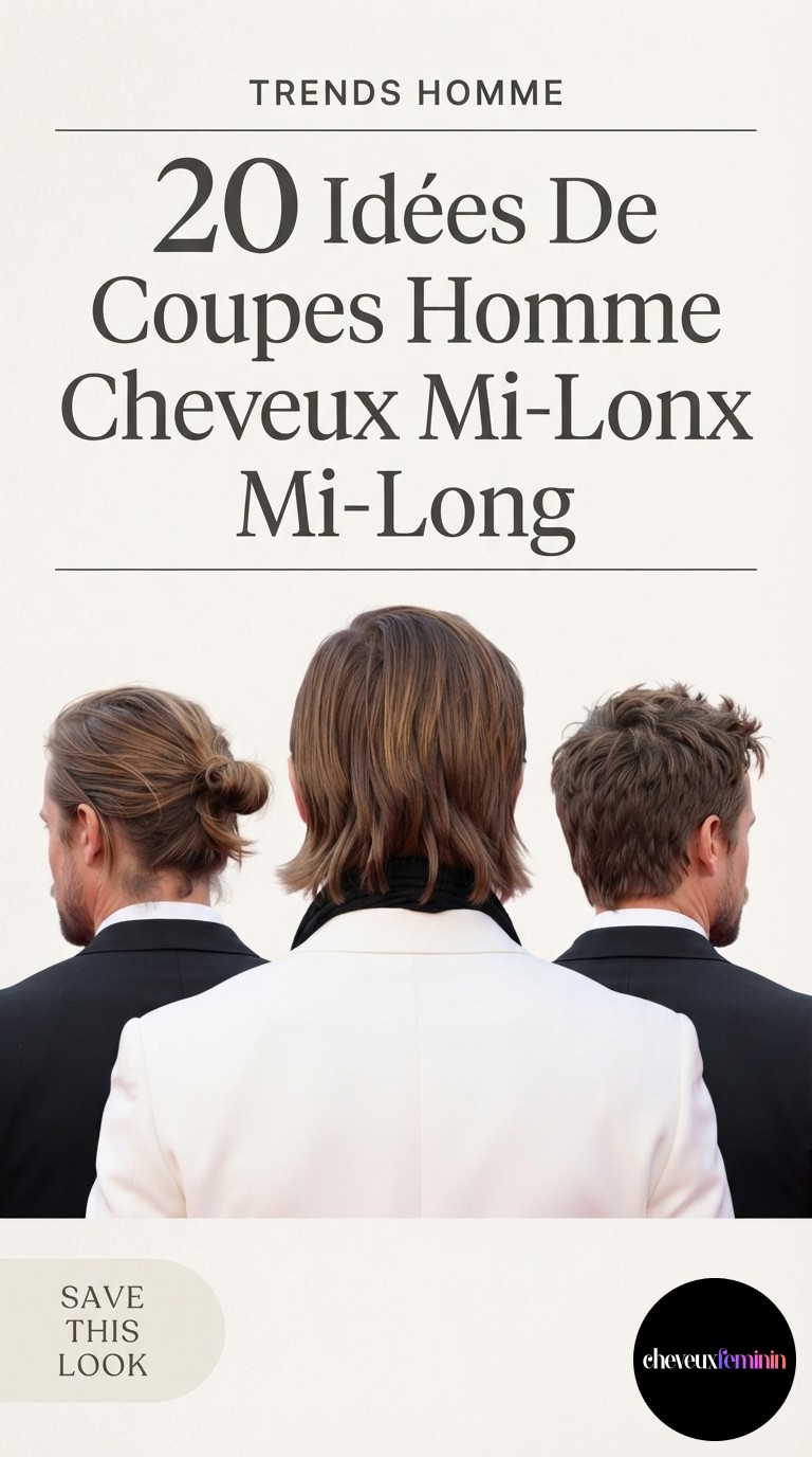 20 Idées De Coupes Homme Cheveux Mi-Long
