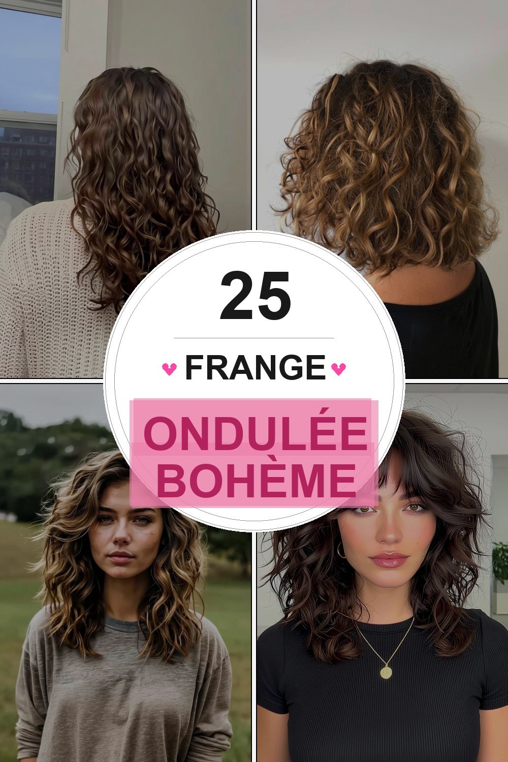 Frange ondulée bohème
