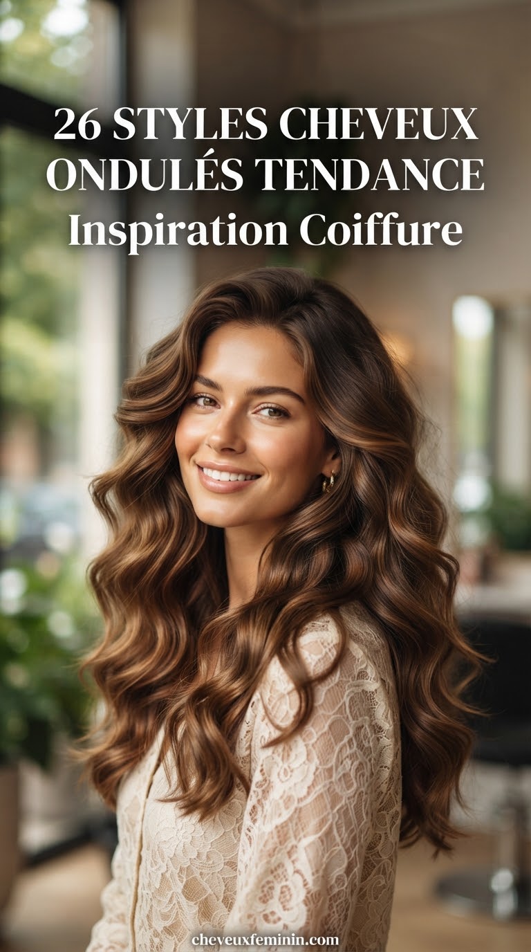 26 Styles Cheveux Ondulés Tendance : Inspiration Coiffure