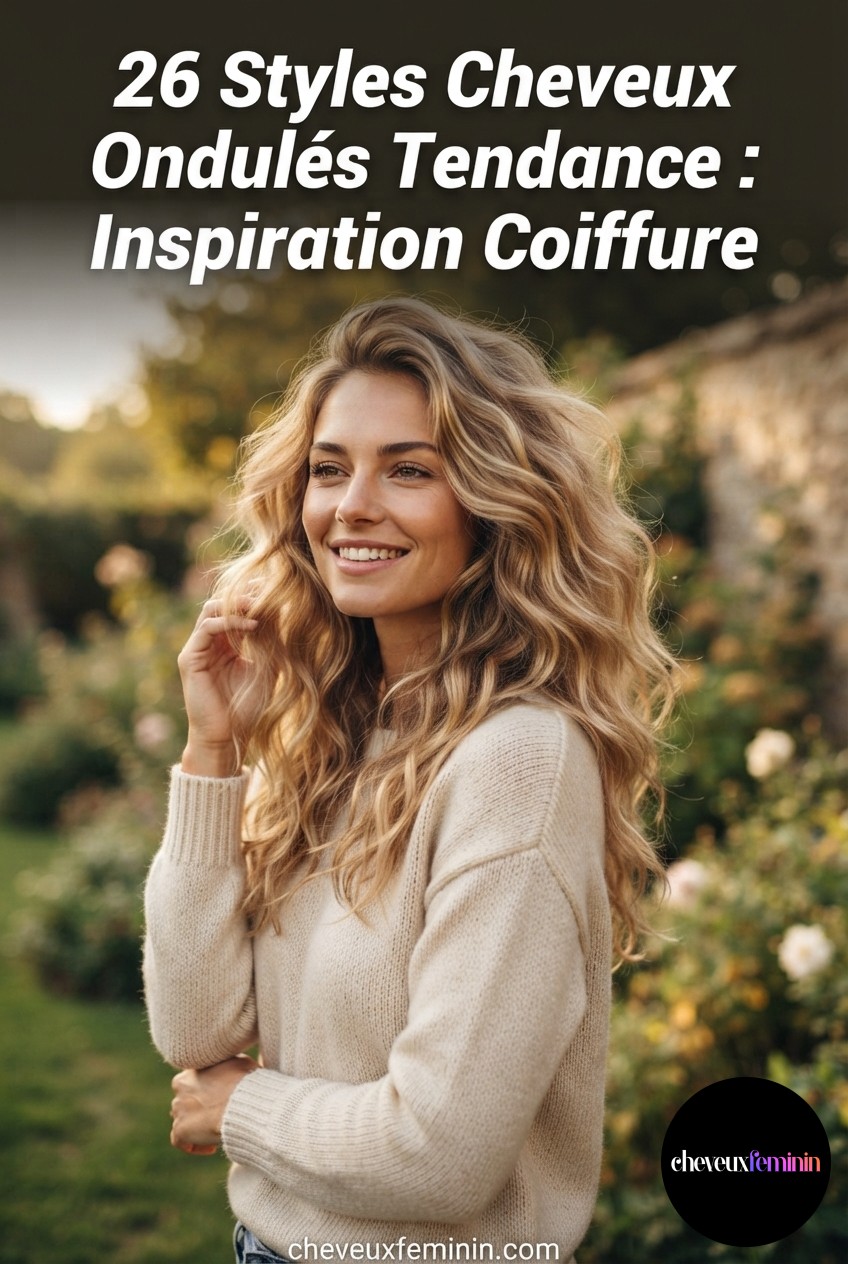 26 Styles Cheveux Ondulés Tendance : Inspiration Coiffure