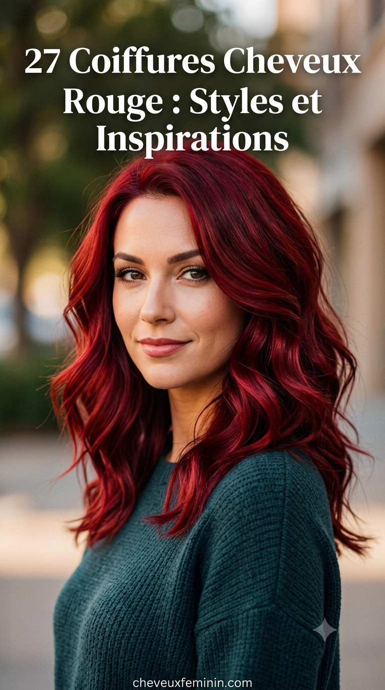 27 Coiffures Cheveux Rouge : Styles et Inspirations