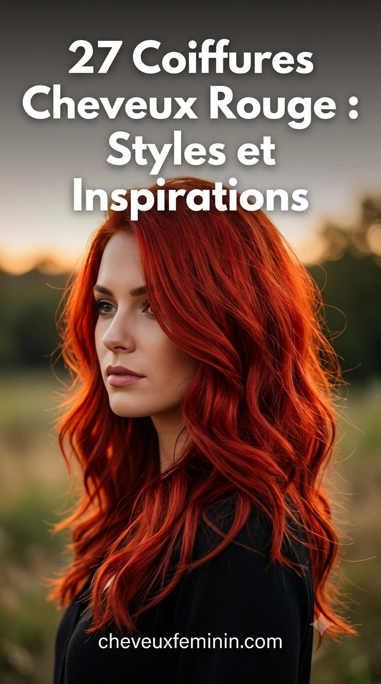 27 Coiffures Cheveux Rouge : Styles et Inspirations