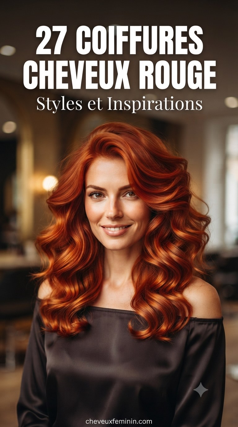 27 Coiffures Cheveux Rouge : Styles et Inspirations