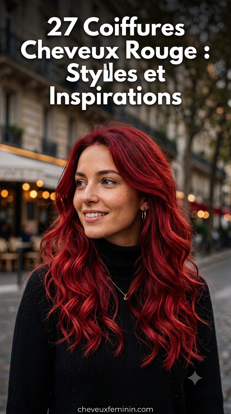 27 Coiffures Cheveux Rouge : Styles et Inspirations