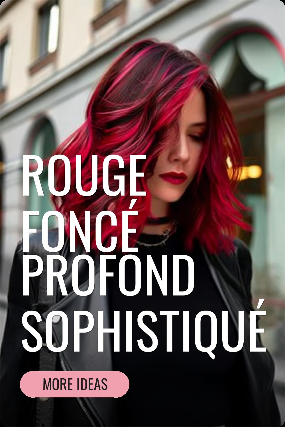 Rouge foncé profond sophistiqué
