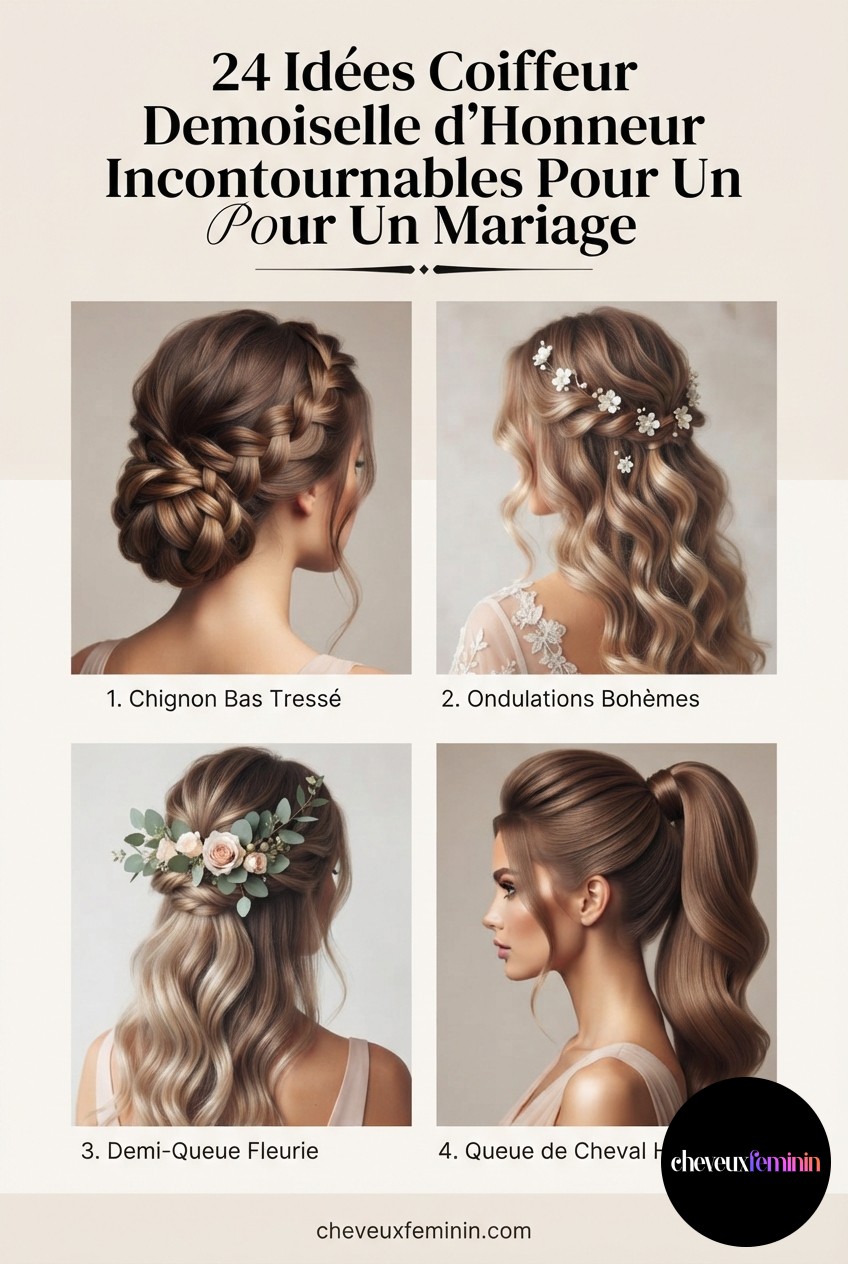 24 Idées Coiffeur Demoiselle d'Honneur Incontournables Pour Un Mariage Stylé