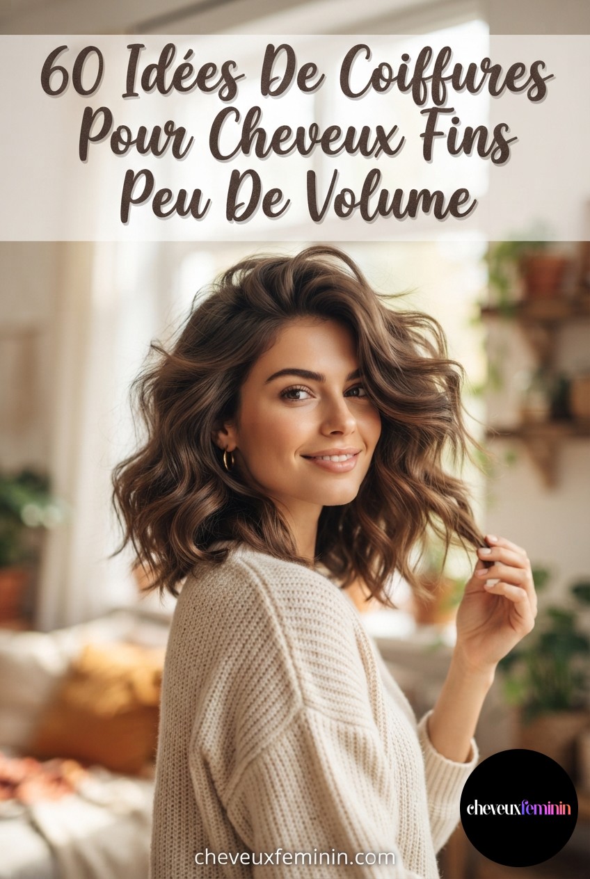 60 Idées De Coiffures Pour Cheveux Fins Peu De Volume