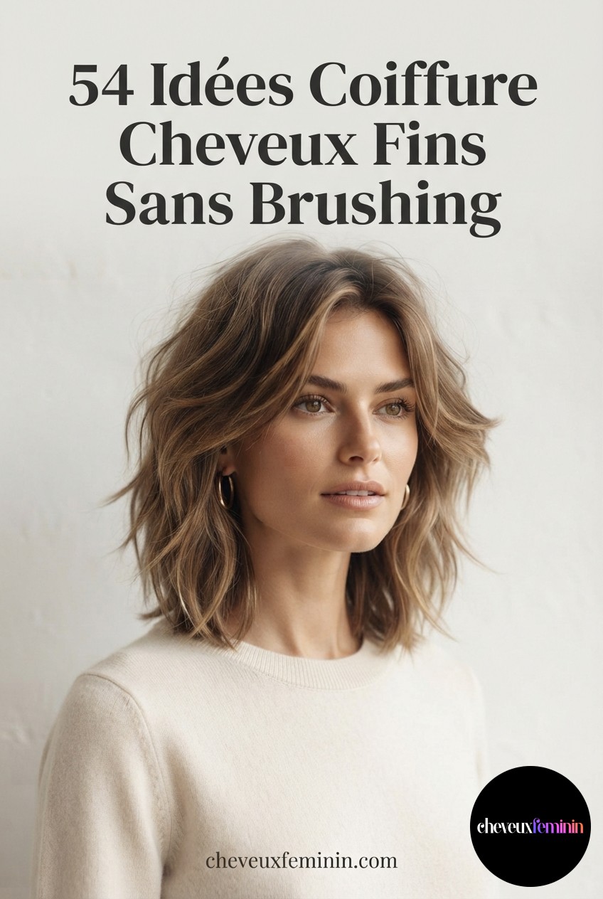 54 Idées Coiffure Cheveux Fins Sans Brushing