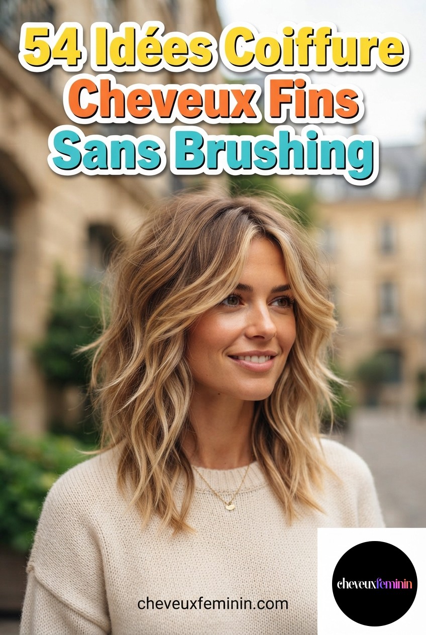 54 Idées Coiffure Cheveux Fins Sans Brushing