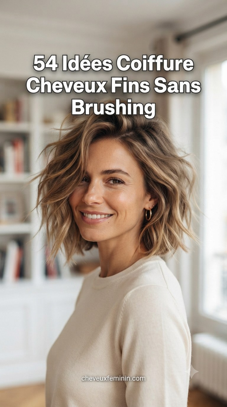 54 Idées Coiffure Cheveux Fins Sans Brushing