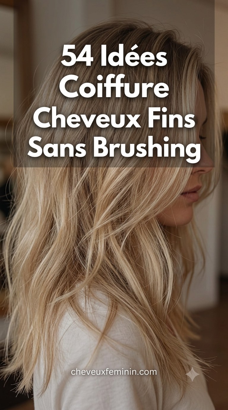 54 Idées Coiffure Cheveux Fins Sans Brushing