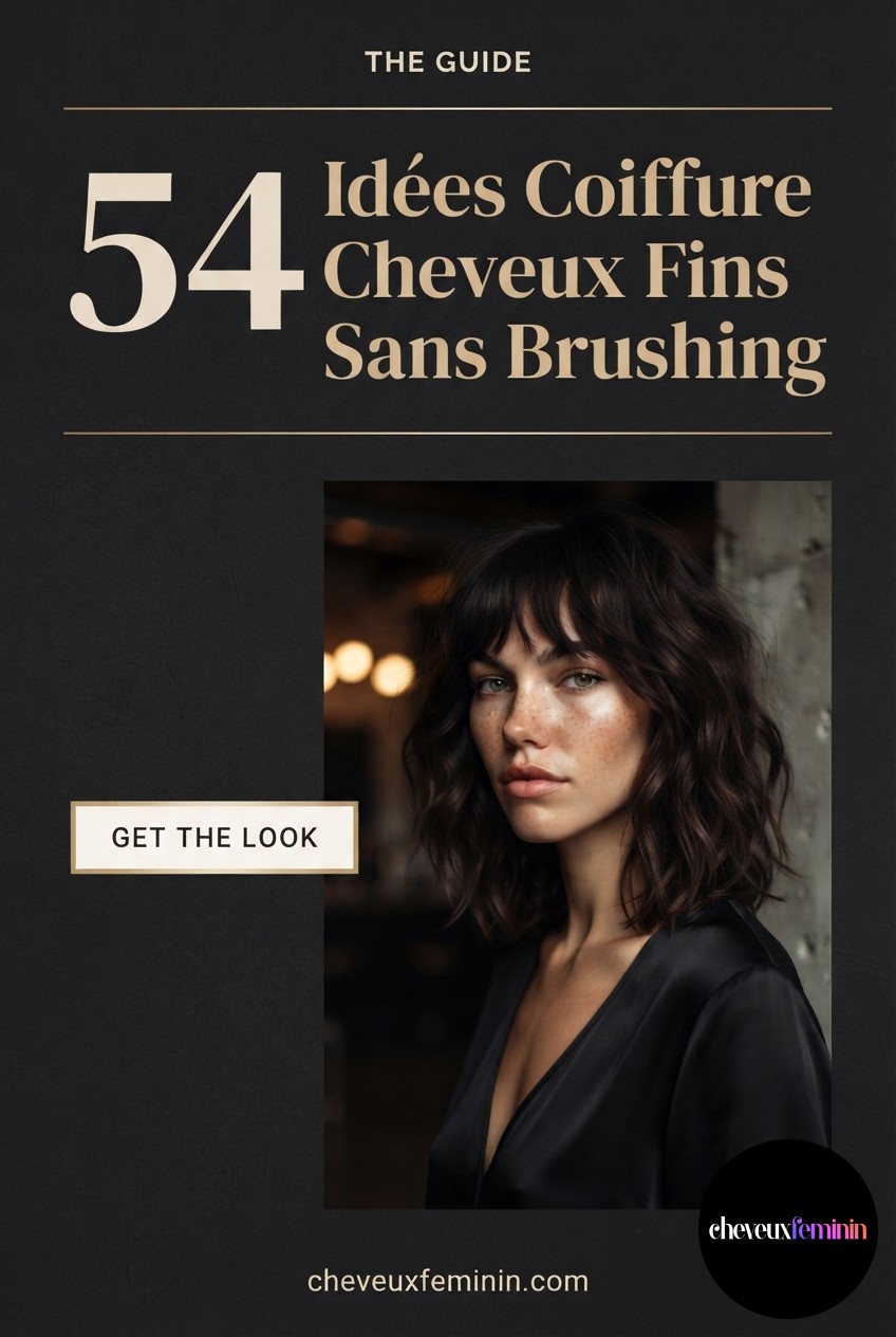54 Idées Coiffure Cheveux Fins Sans Brushing
