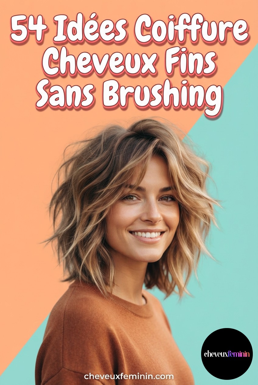 54 Idées Coiffure Cheveux Fins Sans Brushing