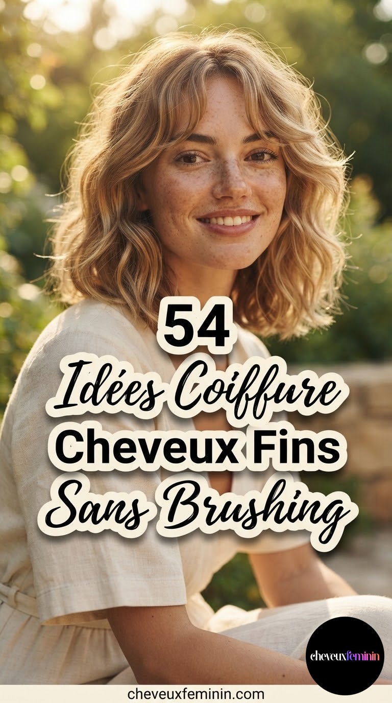 54 Idées Coiffure Cheveux Fins Sans Brushing