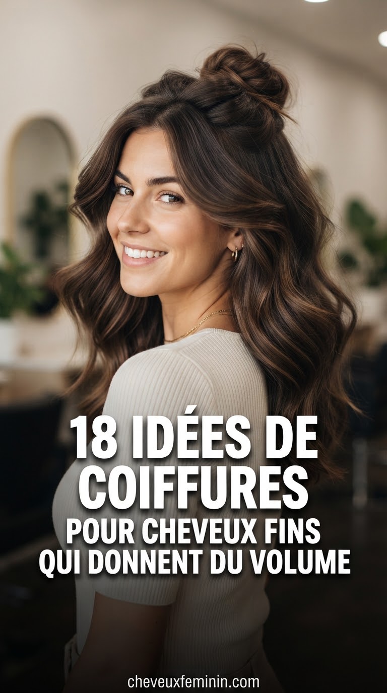 18 Idées De Coiffures Pour Cheveux Fins Qui Donnent Du Volume