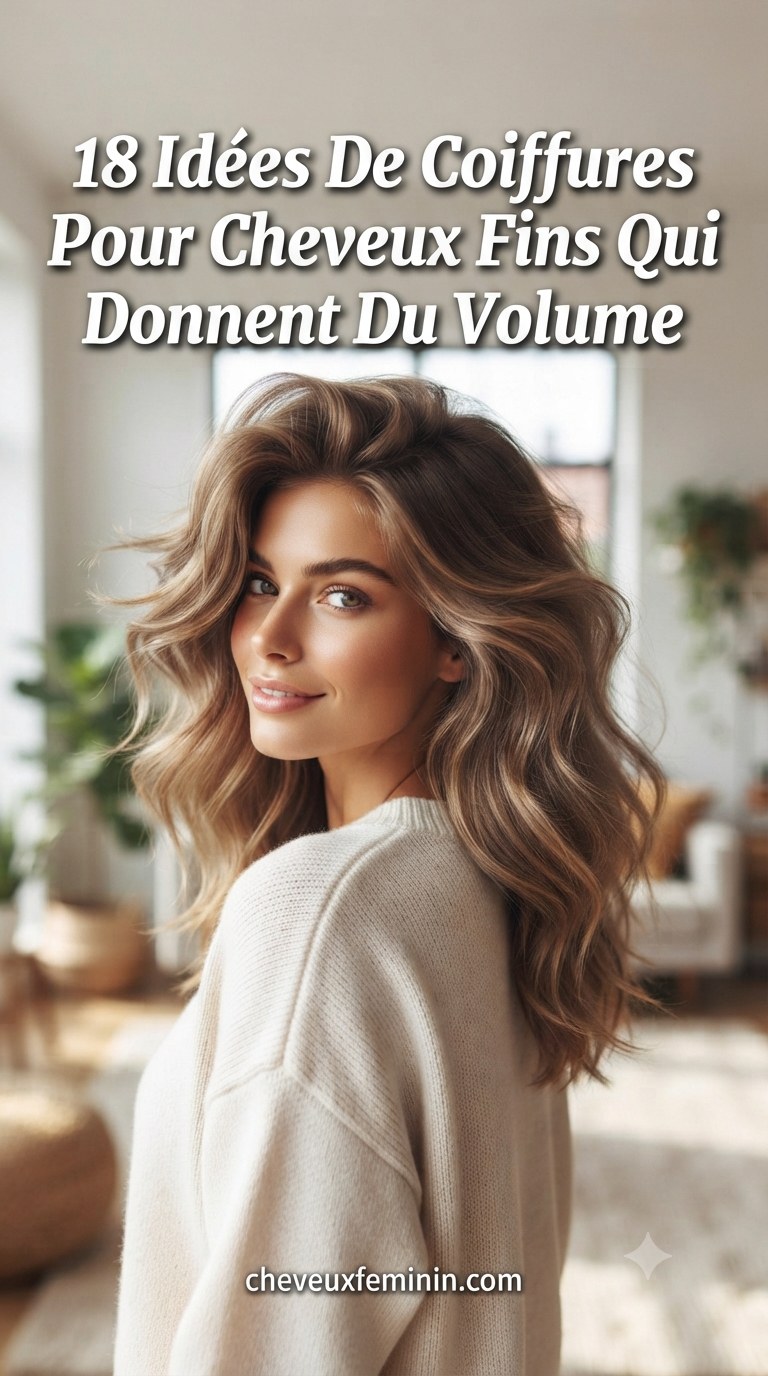 18 Idées De Coiffures Pour Cheveux Fins Qui Donnent Du Volume