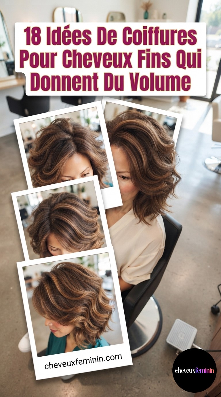18 Idées De Coiffures Pour Cheveux Fins Qui Donnent Du Volume