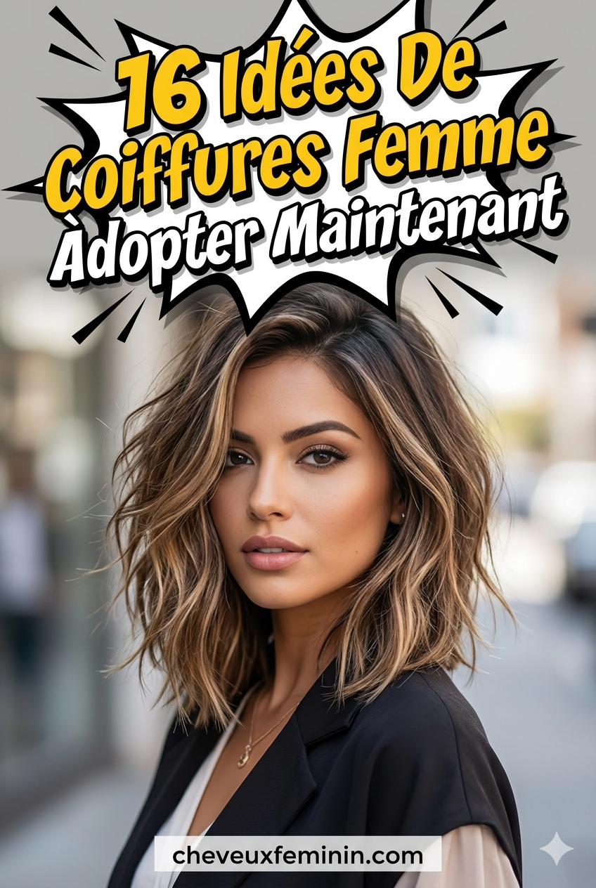 16 Idées De Coiffures Femme À Adopter Maintenant