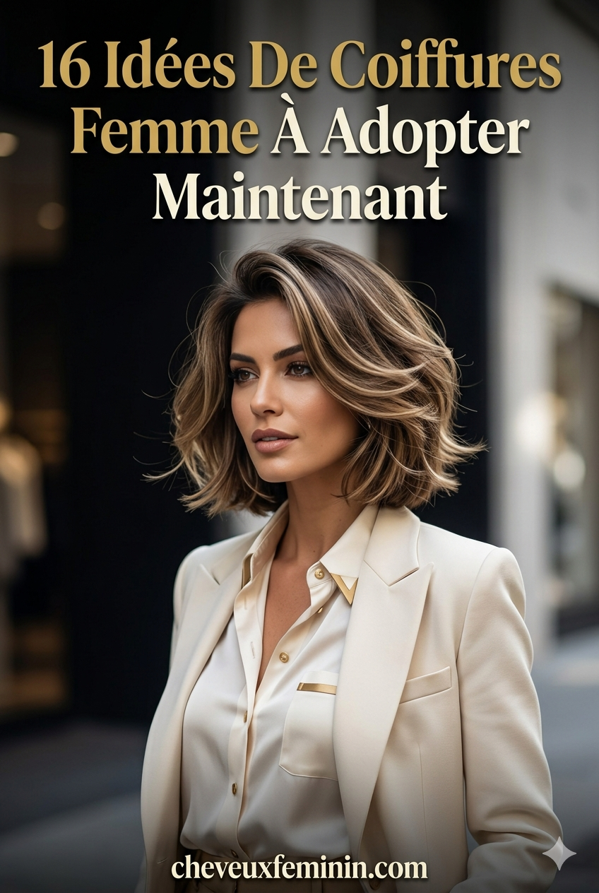 16 Idées De Coiffures Femme À Adopter Maintenant