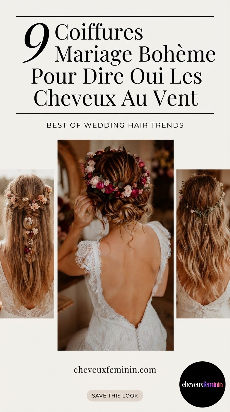 9 Coiffures Mariage Bohème Pour Dire Oui Les Cheveux Au Vent